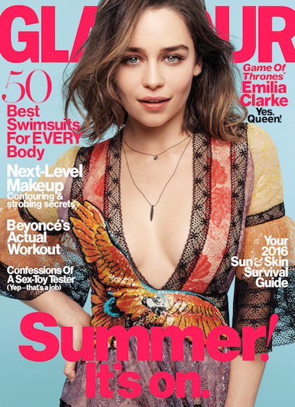 Emilia Clarke Covers Glamour