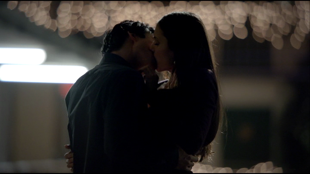 Damon and Elena kissed